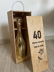 Dekorácie - Darčeková krabica na fľašu podľa vlastných rozmerov - 16478394_