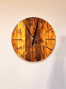 Hodiny - Veľké drevené hodiny - 16477921_