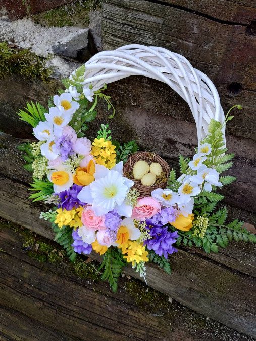 Dekorácie - Jarný veniec  - 16479050_