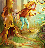 Kresby - Čarovný les - print - 16478698_