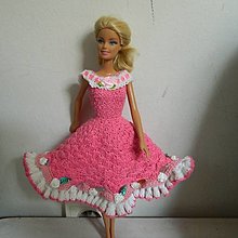 Hračky - Háčkované šatičky pre Barbie - 16479610_