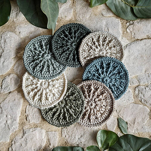 Úžitkový textil - Pleťová masážna žinka ECO | set Koala Forest - 16481354_