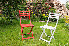Nábytok - Balkónová stolička s jemnými motívmi jari - 16481414_