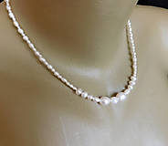 Náhrdelníky - Náhrdelník-krásné bílé pravé perly - 16482079_