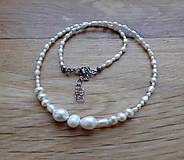 Náhrdelníky - Náhrdelník-krásné bílé pravé perly - 16482087_