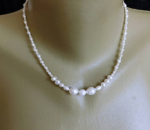 Náhrdelník-krásné bílé pravé perly