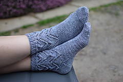 Ponožky, pančuchy, obuv - Merino ponožky - džínová modrá (v.37-38) - 16482016_
