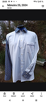 Pánske oblečenie - Pánska košeľa z bavlny - 16482195_