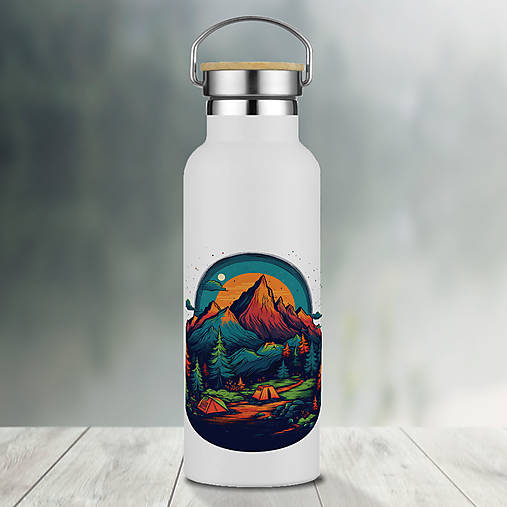 Nádoby - NA TURISTIKU nerezová termoska  - 16481120_