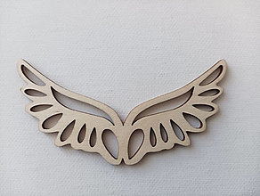 Polotovary - Drevené anjelské krídla 10 cm x 5 cm - 16485249_