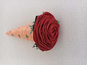 Dekorácie - Bordová ruža - 16483653_