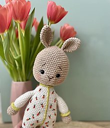 Hračky - Zajačik v pyžame - 16485098_