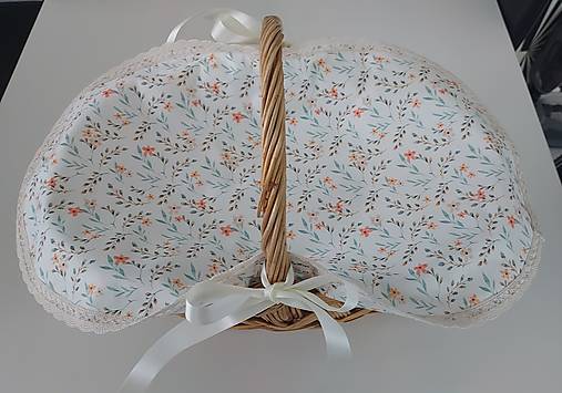 Úžitkový textil - Dečka na košík,,veľkonočná" (Klasik maxi-vetvičky 48×32 cm) - 16486054_