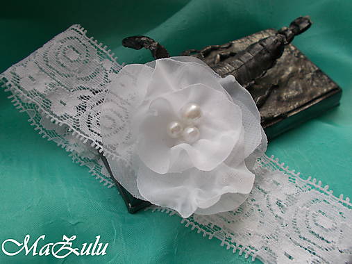 Detské doplnky - detská čelenka do krstu - 16486455_