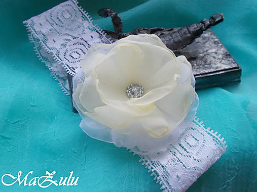 Detské doplnky - detská čelenka do krstu - 16486465_