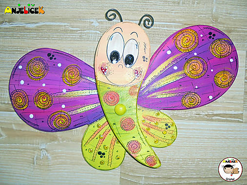 Dekorácie - Dekorácia na zavesenie - Motýle - 16488029_