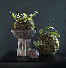 Dekorácie - Keramická váza na cibuľoviny - 16486239_