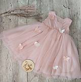 Detské oblečenie - Princeznovské šaty z tylu Butterfly s vyšívanými motýlikmi - 16488978_