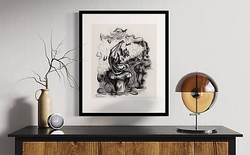 Grafika - GARGOYLE - Fine Art Print - 16487055_