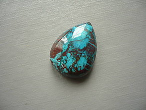 Minerály - Kabošon - chrysokol 20 mm, č.17f - 16486828_