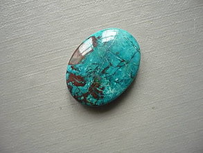 Minerály - Kabošon - chrysokol 20 mm, č.22f - 16486830_