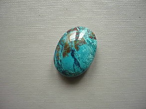 Minerály - Kabošon - chrysokol 18 mm, č.39f - 16486834_