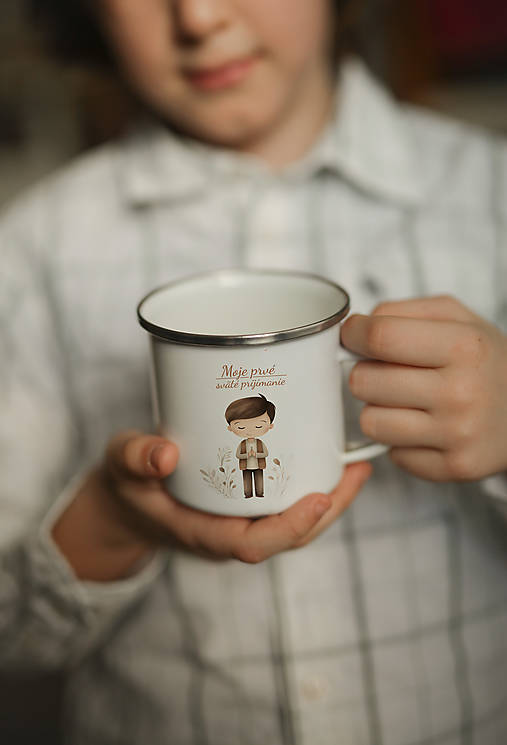 Nádoby - Hrnček na prvé sväté prijímanie (Chlapec) - 16487935_