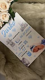 Tabuľky - Spomienkové tabuľa o narodení dieťatka - 16486294_