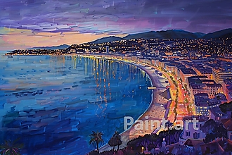 Grafika - Podvečer v Nice (č.84) - 16488144_