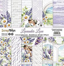 Papier - Scrapboys scrapbook papier 12x12 Lavender Love - 16489582_