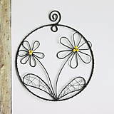 Dekorácie - kvety v kruhu- jarná dekorácia - 16491572_