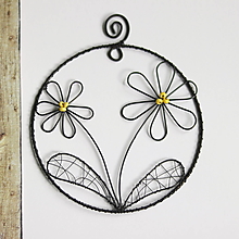 Dekorácie - kvety v kruhu- jarná dekorácia - 16491571_