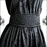 Opasky - Gotický textilný opasok OP 62cm-73cm - 16489436_
