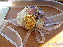 Náramky - kvetinový náramok svadobný - 16490627_