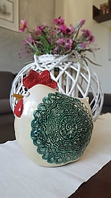 Dekorácie - The Chick keramická sliepka - 16489832_