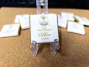 Darčeky pre svadobčanov - prvé sväté prijímanie - mini čokoládky - 16489347_