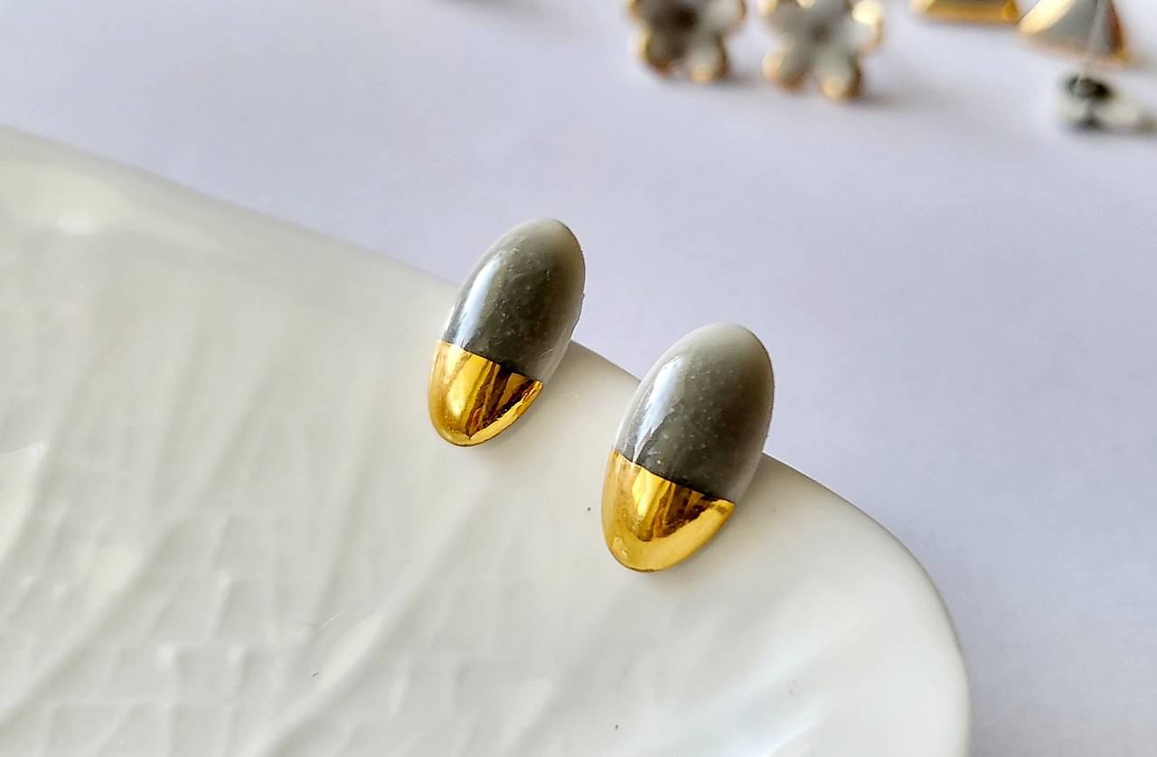 Porcelánové náušnice 