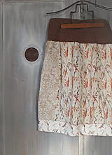 Sukne - "Křídla pod klenbami III", krátká sukně s můrami - 16493310_