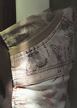 Sukne - "Křídla pod klenbami II", krátká sukně s můrami - 16493318_