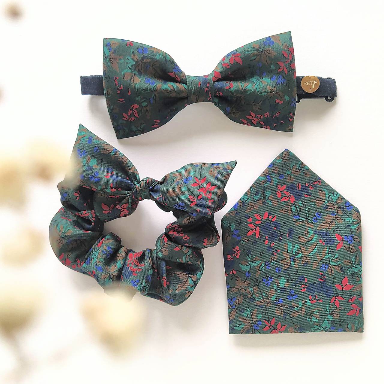 Zelený kvetinkový set