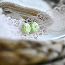 Náušnice - Náušnice Zelené ďobky - 16493047_