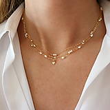 Náhrdelníky - Minimalistický náhrdelník s perličkami (gold filled) - 16492067_
