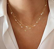 Náhrdelníky - Minimalistický náhrdelník s perličkami (gold filled) - 16492069_
