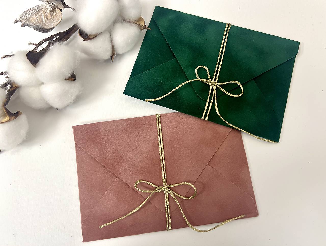 Semišová obálka na peniaze