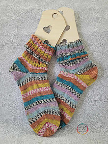 Ponožky, pančuchy, obuv - štrikovane ponožky - 16493460_