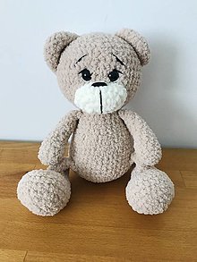 Hračky - Háčkovaný medvedík Teddy - 16493274_