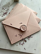 Papiernictvo - Obálky na svadobné oznámenia ručne robené ružové C6 (200g) - 16493079_