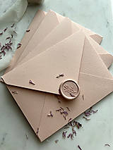Papiernictvo - Obálky na svadobné oznámenia ručne robené ružové C6 (200g) - 16493080_