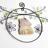Dekorácie - rozkvitnutý jarný domček s kvetinkami - 16495050_