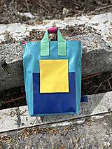 Batohy - COLORPACK tyrkys kožený ruksak - 16495710_